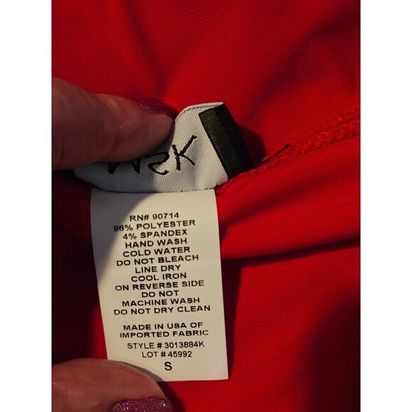 MSK Womens Red Chiffon Embellished Mini Cocktail and Party Dress S BHFO 6423 - Picture 8 of 10